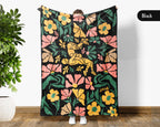 Floral Wrestling Blanket – Cozy Athlete Lover Throw