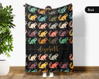 Custom Name Raccoon Lover Blanket Funny Animal Throw Cozy Personalized Gift Soft Wildlife Decor for Home