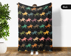 Vintage Polo Player Throw Blanket – Cozy Equestrian Gift for Horse Lovers