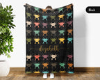 Personalized Axolotl Throw – Cute Cozy Custom Name Blanket