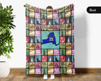 Retro New York Blanket, 4th of July Cozy Patriotic Throw, Vintage NY Lover Fleece, Empire State Inspired American Home Gift