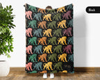 Retro Panther Lover Blanket Big Cat Wildlife Throw Cozy Animal Print Blanket Unique Wild Animal Home Decor Gift Idea
