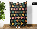 Retro Basketball Throw Blanket – Cozy Gift for Sports Fans