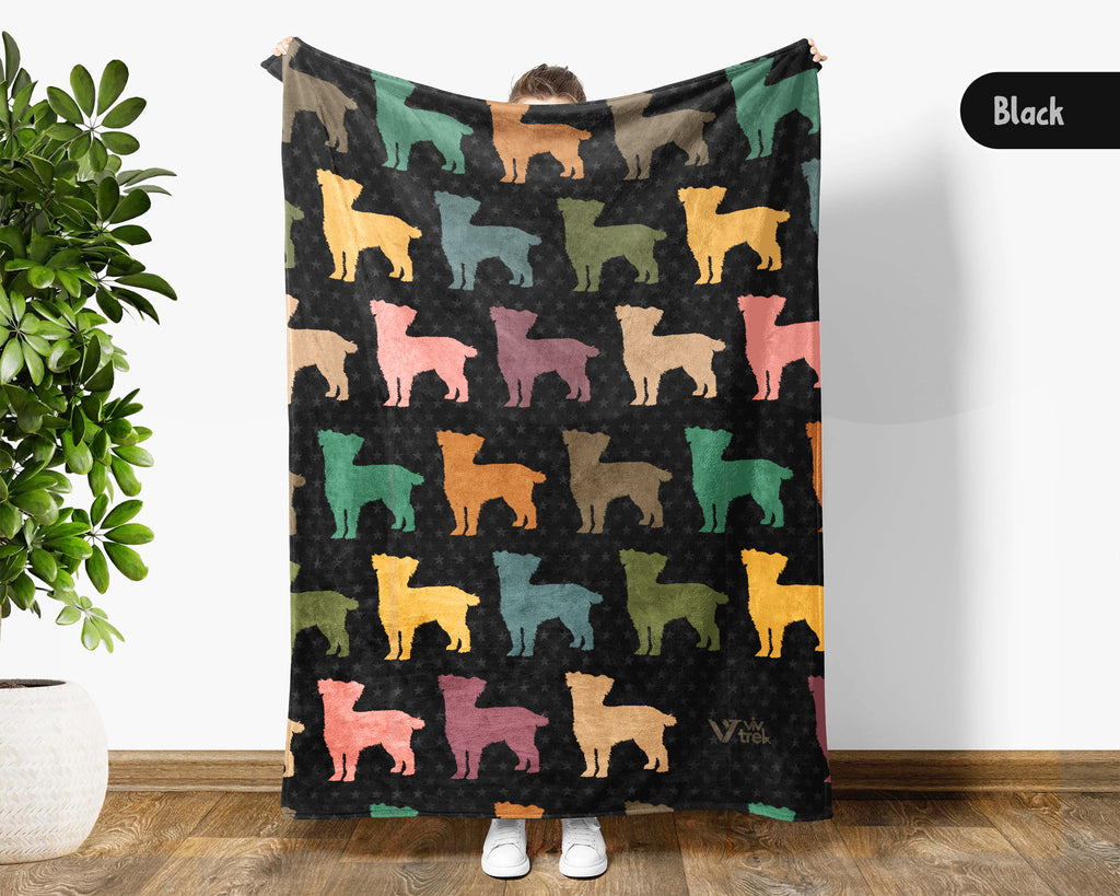Retro Maltese Dog Blanket for Puppy Fans, Cozy Pet Throw Gift with Cute Canine Inspired Home Decor Style