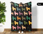 Retro Maltese Dog Blanket for Puppy Fans, Cozy Pet Throw Gift with Cute Canine Inspired Home Decor Style