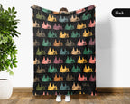 Retro Camping Throw Cozy Adventure Blanket Soft Nature Travel Decor Unique Campfire Gift for Outdoor Lovers