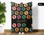 Personalized Name Numismatics Blanket, Custom Retro Coin Collection Throw for Bullion Enthusiasts, Cozy Hobby Room Decor
