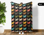 Retro Raccoon Gift Blanket Cozy Animal Lover Throw Funny Wildlife Decor Soft Graphic Blanket Unique Humor Gift for Home