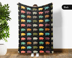 Retro Pig Lover Blanket Cozy Farm Animal Farmhouse Throw Gift
