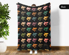 Retro Shark Blanket – Cozy Ocean Throw for Shark Lovers