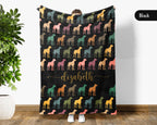 Custom Great Dane Throw Blanket – Personalized Dog Lover Gift