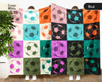 Cozy Soccer Lover Blanket Gift, Soccer Throw for Players, Unique Football Fan Decor, Cool Sports Graphic Blanket, Soccer Room Accent