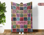 Custom Cheerleading Blanket Personalized Name Throw Cozy Sport Theme Decor Cheerleader Gift Unique Athletic Home Accent