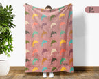 Retro Dolphin Blanket Gift for Ocean Lovers, Cozy Sea Life Cover, Coastal Accent for Beach House and Marine Theme Living Spaces