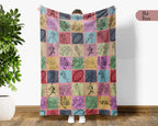 Vintage Rugby Player Blanket – Cozy Sports Throw for Rugby Fans