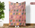 Retro Football Lover Blanket for Sports Fans, Cozy Athlete Throw for Game Day and Football Room Decor