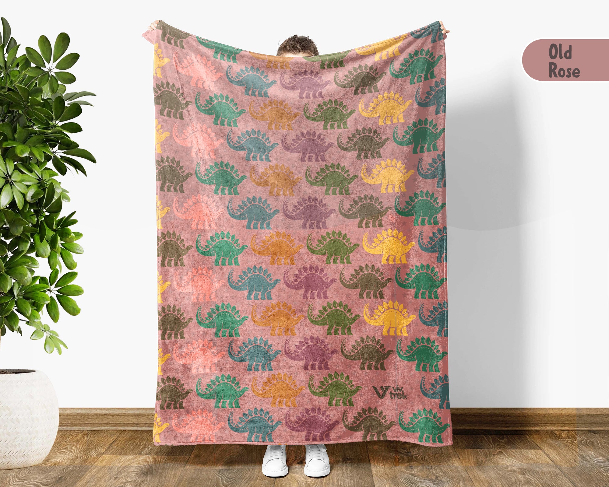 Retro Stegosaurus Blanket Dinosaur Lover Throw Vintage Paleontology Inspired Gift Cozy Prehistoric Decor Unique Fossil Graphic Accent