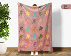 Retro Ice Hockey Player Blanket Cozy Sports Throw for Hockey Lovers Soft Graphic Decor Unique Winter Game Gift for Home