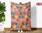 Retro Basketball Throw Blanket – Cozy Gift for Sports Fans
