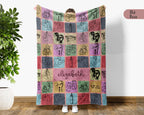 Personalized Boxing Blanket Cozy Custom Name Throw Soft Sports Decor Unique Boxing Lover Gift for Fans and Athletes