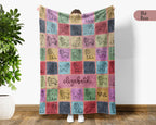 Personalized Cavalier King Charles Spaniel Blanket with Custom Name, Soft Cozy Dog Throw Blanket for Teens and Adults, Custom Pet Lover Gift, Warm Decorative Blanket for Couch Sofa Bed