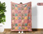 Vintage Snowboarding Blanket – Cozy Throw for Winter Sports Lovers