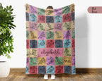 Personalized Skiing Blanket Cozy Custom Name Throw Soft Winter Sports Decor Unique Ski Lover Gift for Home Cabin