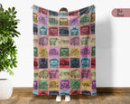 Vintage Fire Truck Blanket – Cozy Kids Firefighter Throw Gift