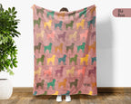 Retro Rottweiler Dog Blanket – Cozy Gift for Dog Lovers