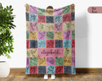 Personalized Lacrosse Blanket – Custom Name Cozy Vintage Sports Throw
