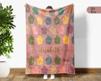 Personalized Baking Lover Blanket Retro Kitchen Throw Cozy Custom Name Gift Soft Cake Bread Maker Decor for Home