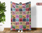 Vintage Stingray Throw Blanket – Cozy Ocean Lover Gift for Home