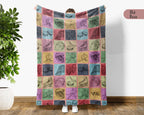 Retro Ice Hockey Puck Blanket – Cozy Throw for Ice Hockey Fans
