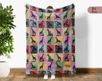 Vintage Giraffe Blanket – Cozy Throw for Animal Lovers