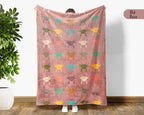 Cute Axolotl Blanket – Vintage Animal Lover Cozy Throw Gift