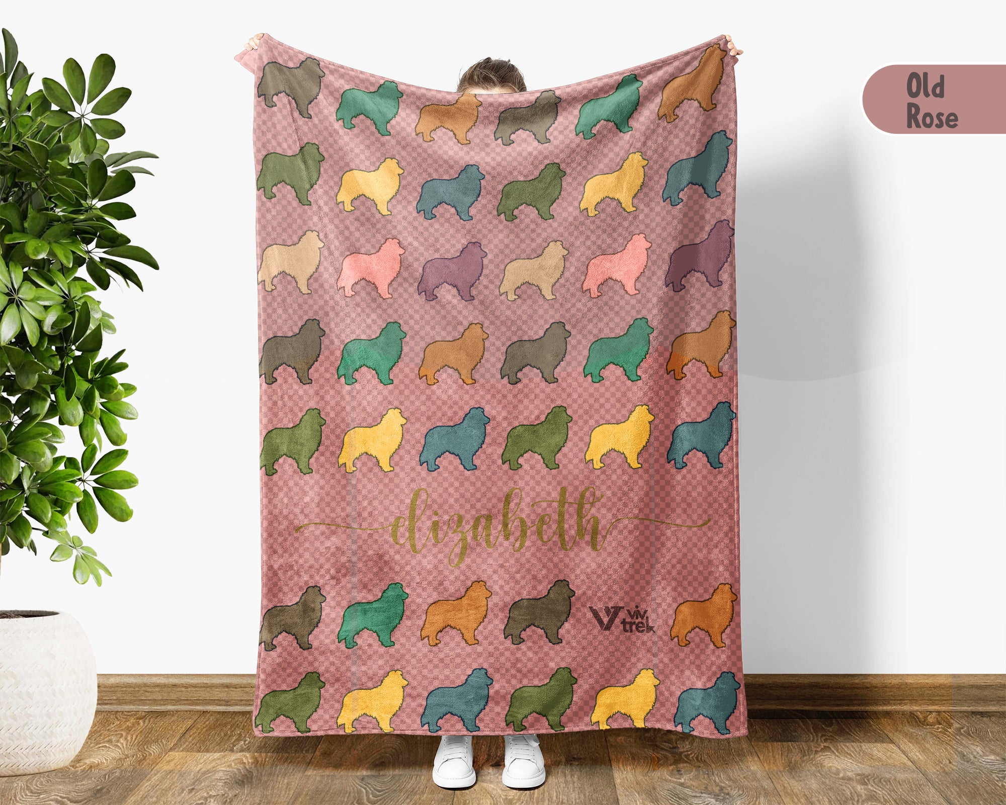 Personalized Shetland Sheepdog Blanket | Custom Sheltie Throw | Smart Companion Breed Gift for Dog Lovers Home Decor