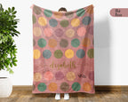 Personalized Dodgeball Blanket Custom Name Sports Throw Cozy Funny Game Decor Unique Gift for Player Fan Home Accent