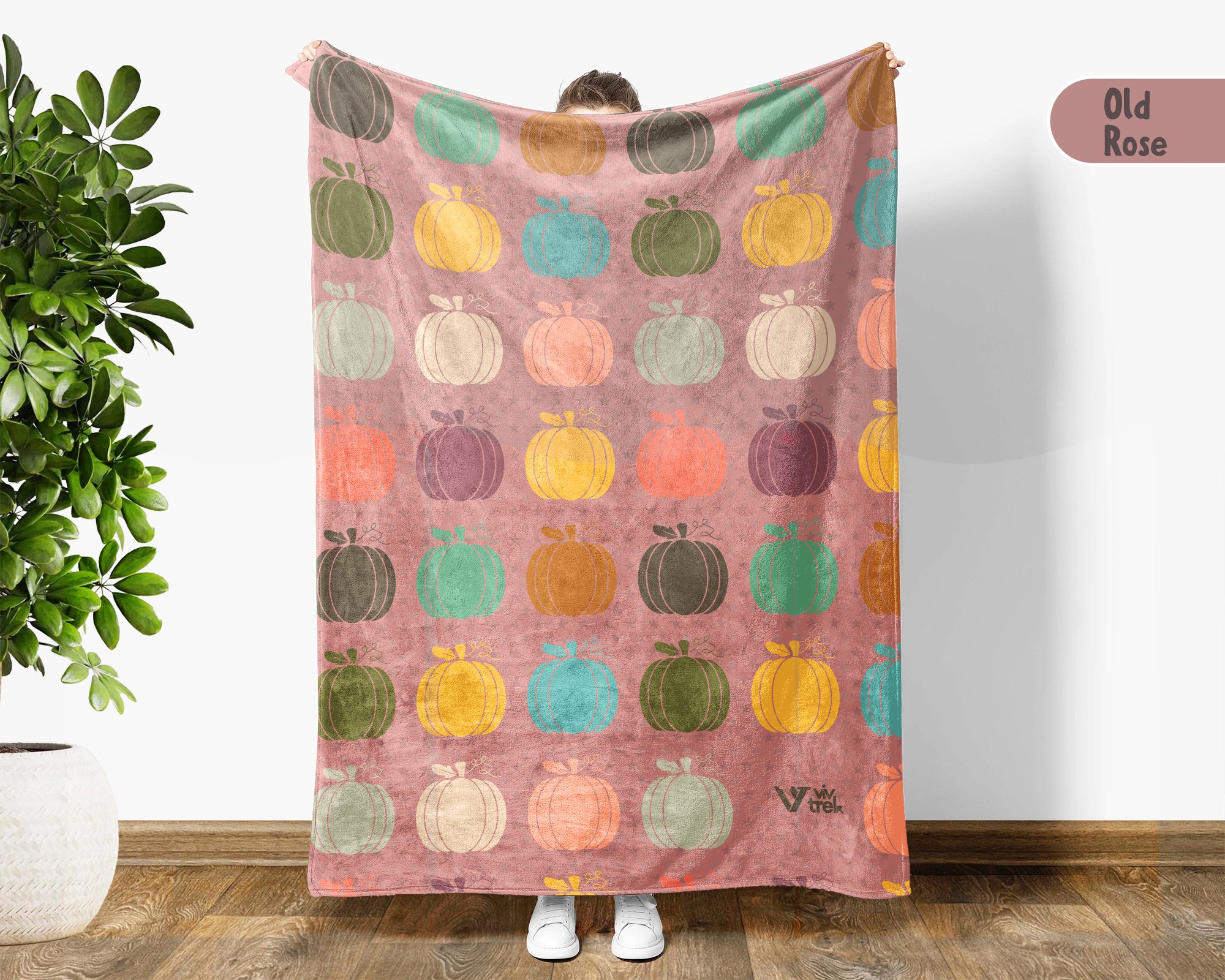 Retro Pumpkin Lover Blanket for Rustic Autumn Decor, Cozy Harvest Throw Gift with Farmhouse Seasonal Style