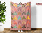 Kids Retro Monster Truck Blanket, Cozy Truck Lover Throw Gift