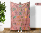 Custom Name Archery Blanket, Personalized Sports Throw, Cozy Archer Gift, Rustic Athletic Home Decor Blanket