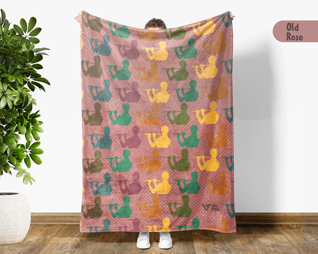Flute Music Blanket – Cozy Gift for Flutists & Music Lovers