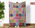 Personalized Penguin Blanket Cozy Custom Name Throw Soft Ocean Animal Decor Unique Kawaii Gift for Penguin Lovers