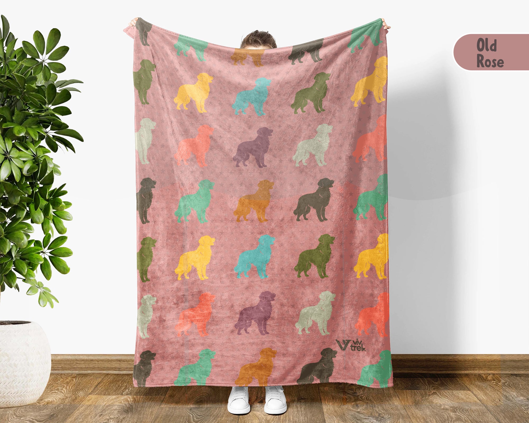 Retro Golden Retriever Blanket Gift for Dog Lovers, Cozy Canine Throw, Pet Inspired Home Decor Accent for Relaxing Living Spaces