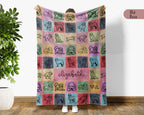 Custom Great Pyrenees Throw Blanket | Personalized Dog Name Gift | Fluffy White Mountain Dog Cozy Home Decor Accent