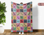 Vintage Trumpet Lover Blanket – Cozy Musician Throw Gift