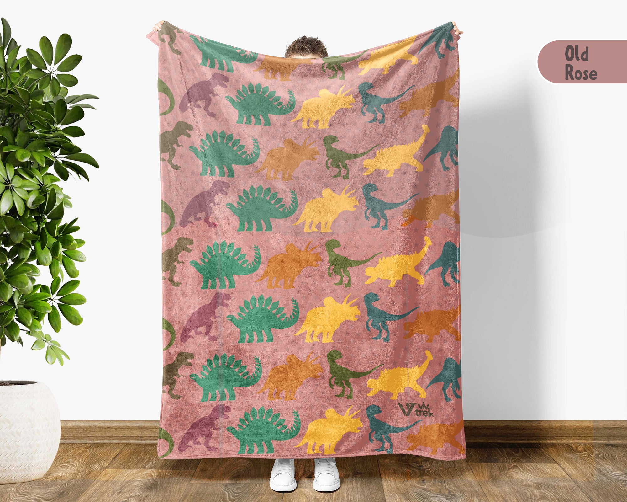 Retro Dinosaur Blanket Cozy Dino Lover Throw Vintage Style Prehistoric Wildlife Blanket Paleontology Gift Home Decor Idea for Couch Bedroom