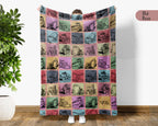 Construction Equipment Blanket, Kids Truck Throw, Bulldozer Crane Loader Cozy Blanket, Heavy Machinery Gift for Boys Girls