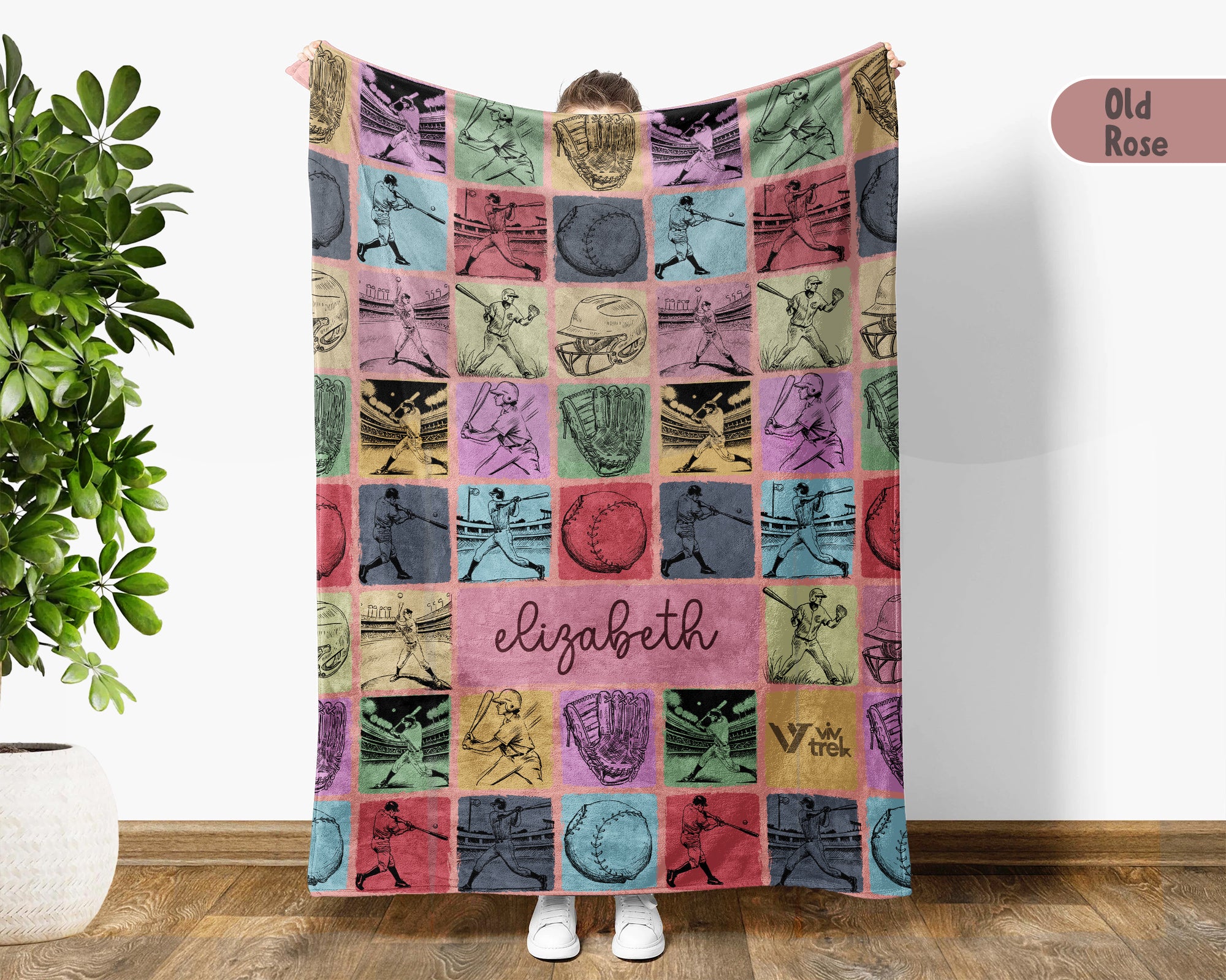 Custom Baseball Blanket – Personalized Throw for Baseball Fans & Lovers