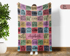 Custom Name Fire Truck Kids Blanket – Personalized Firefighter Throw