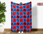 Retro Houston City Map Blanket Throw, Cozy Skyline Decor, Texas Pride Gift, Urban Sofa Throw Blanket for Home
